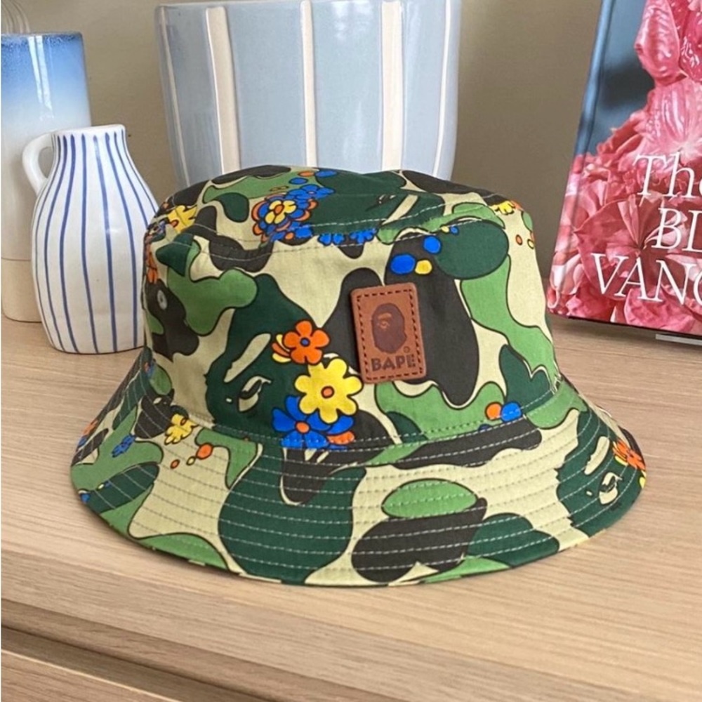 BAPE ABC Floral bucket hat